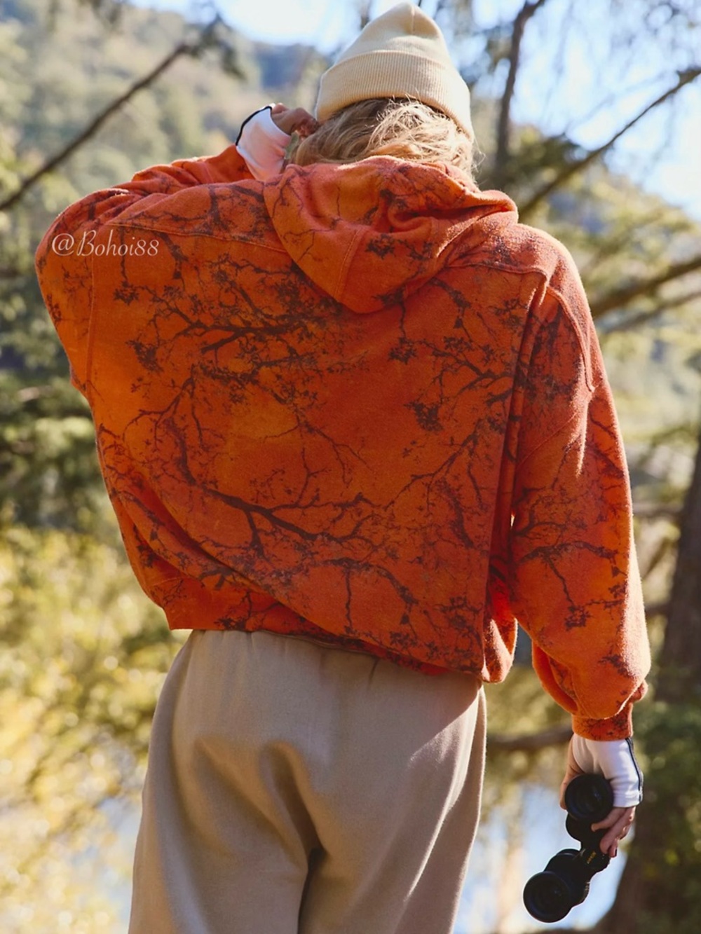 NEW Free People Final Call Printed Hoodie - Picture 2 of 11